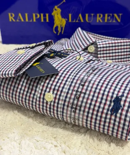 Camisa Manga Longa Polo Ralph Lauren - Quadriculada - Tam. P
