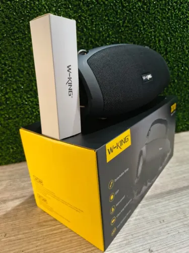 Caixa de Som W-KING X10 Original | Grave Potente | Bluetooth | Prova D?Água IPX6 | Nova La