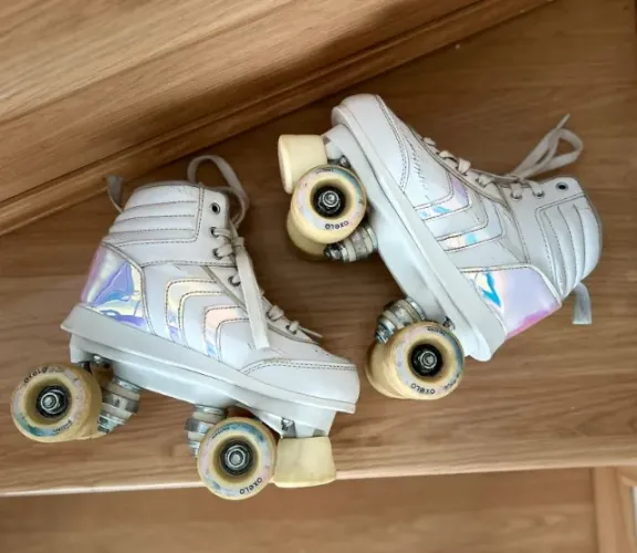 Patins Quad Oxelo com acabamento holográfico número 34