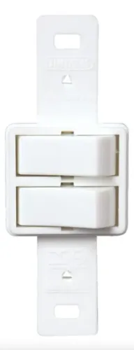 Interruptor Duplo sem Placa Branco Lumibras