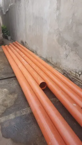 Tubo Ocre Coletor Pvc 150mm = 6 Polegadas (Valor de metro linear)