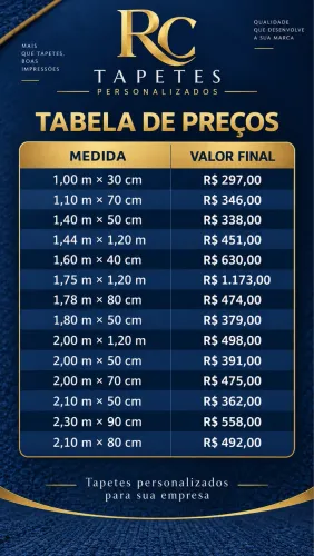 Tapetes personalizados