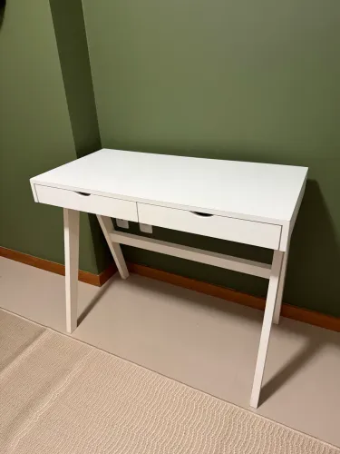Mesa escritório- Escrivaninha  2 gavetas 90 CM X 45 CM CRAB