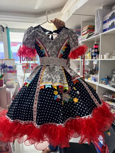 Vestido de quadrilha veste 8-10