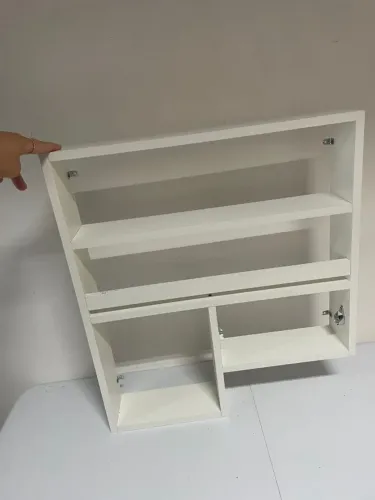 Prateleira Porta Tempero Ou Condimentos Com Suporte P/ Papel Toalha