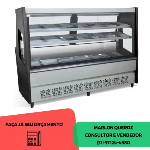 Balcão Avícola 2M Preto Polar