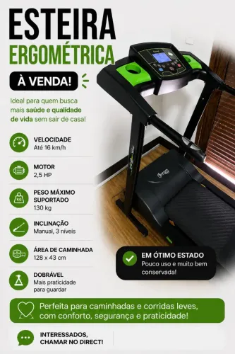 Esteira Elétrica Dream Fitness concept 2.5