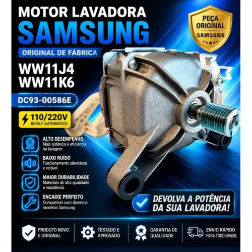 Motor Lavadora Samsung Ww11j4 Ww11k6 Dc93-00586e 110/220