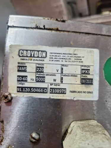 Fritadeira Elétrica Industrial Croydon 5000W (2 Cestos) - Ótimo Estado