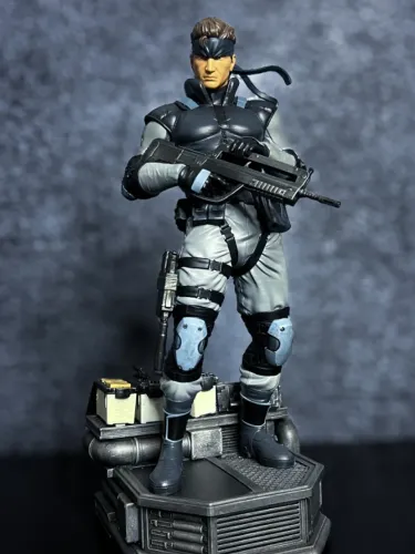 Estátua Figura Snake Metal Gear