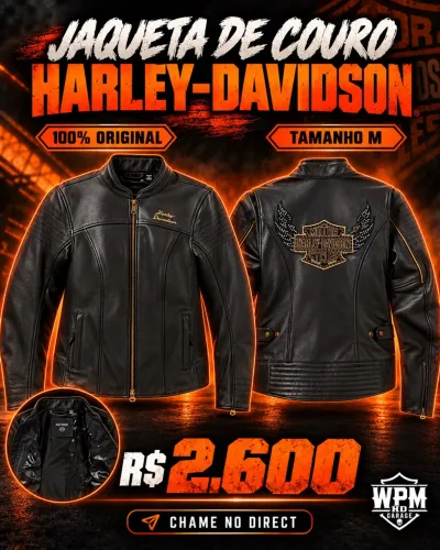 Jaqueta couro Harley Davidson