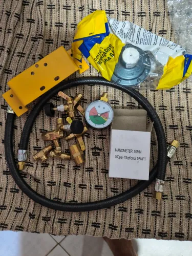 Kit Gás, Central De Gás P/ 2 Botijão P13 Saída Bico 3/8