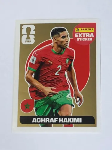 Figurinha extra Legend Achraf Hakimi ouro original Panini Copa do Mundo de 2026
