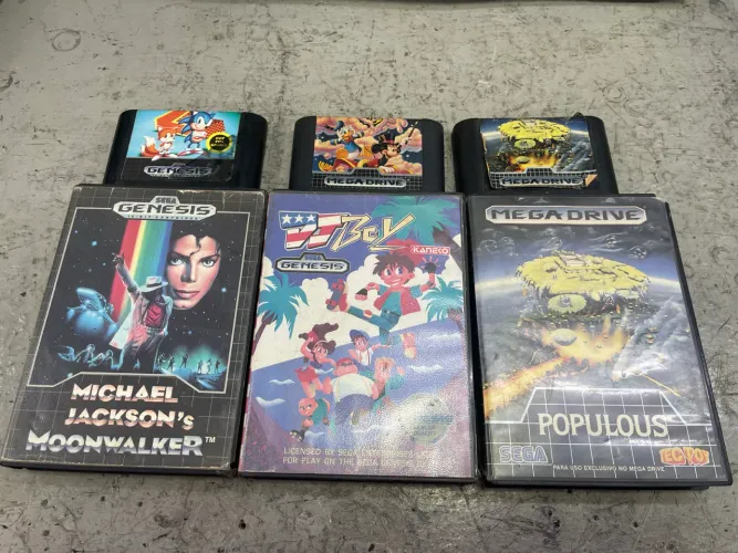 Fitas Sega Gênesis megadrive