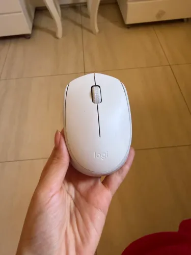 Mouse sem fio M170 com pilha branco logitech