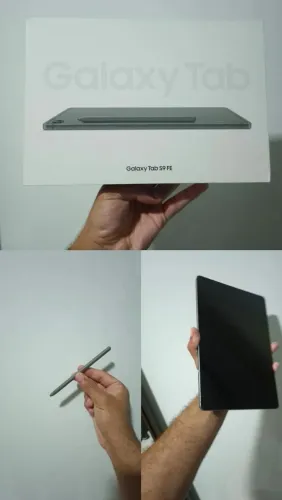 Tab S9 FE com caixa, S pen original, e capa magnética Samsung original!