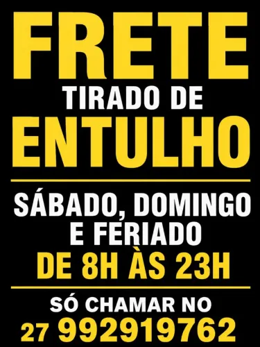 Fretes fim de semana 
