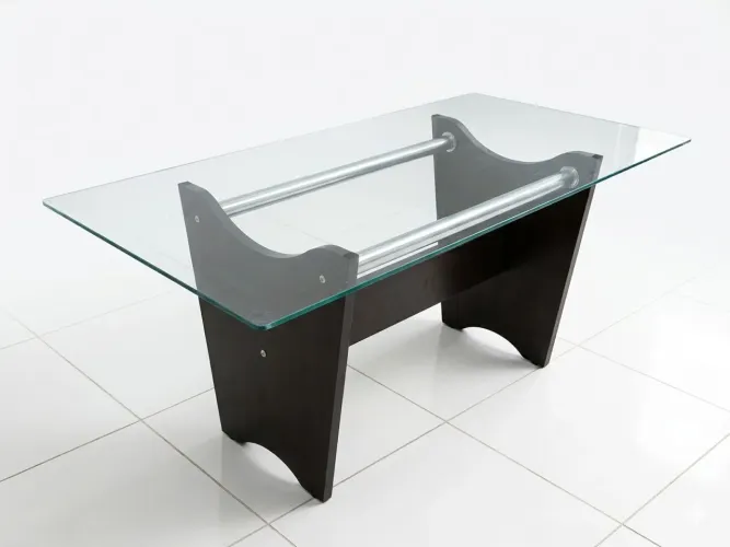 Mesa Elegante com Vidro Blindex 1.60m 8mm (Preço de Desapego!)<br>