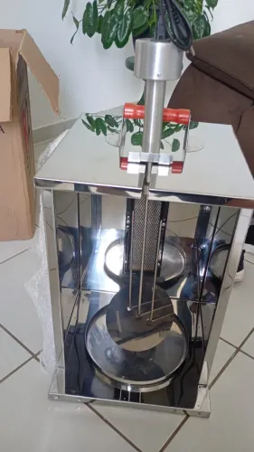 Máquina de churrasco grego nova 