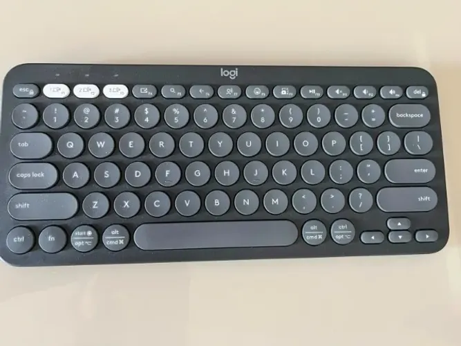 Teclado NOVO sem fio Logitech Pebble Keys 2 K380s com Conexão Bluetooth Easy + 2 pilhas