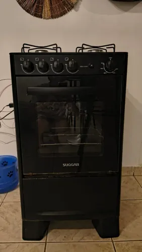 Fogão 4 bocas com acendimento automático (preto)