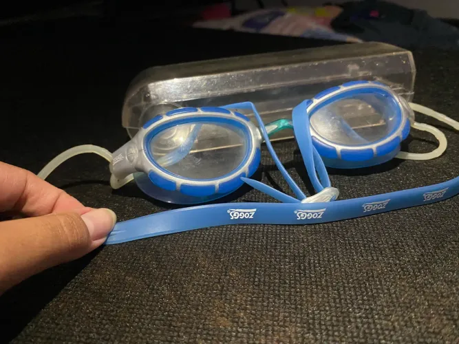 Óculos Natação Zoggs Predator Azul Antiembaçante Proteção UV