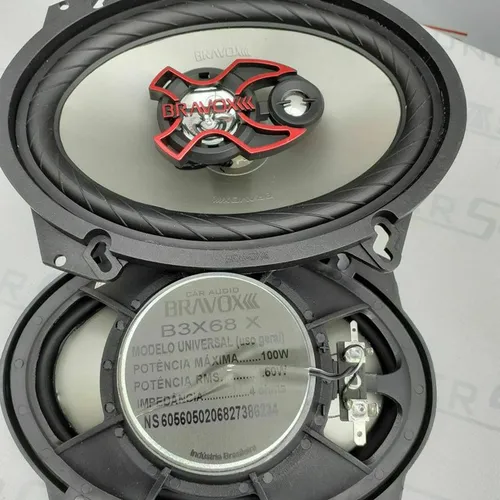 Alto-falante .Bravox .Triaxial. 6X8". Novo. Instalado.