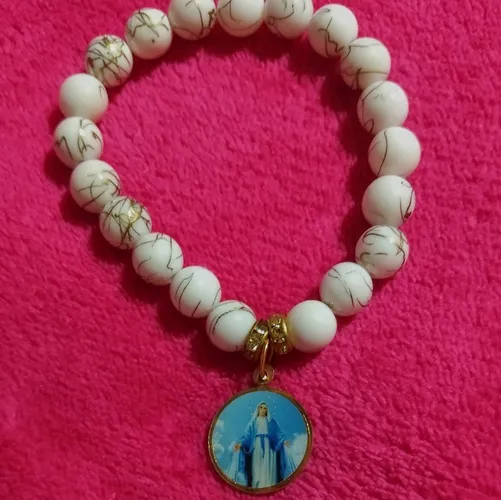 Pulseira de pérolas - Nossa Senhora das Graças