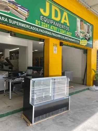 Balcão conjugado - refrigerado para tortas + estufa quente - gelopar 