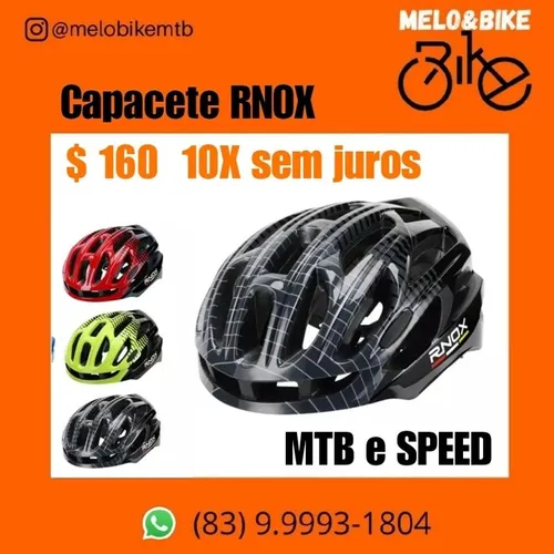 Capacete RNOX MTB e SPEED 10x sem juros