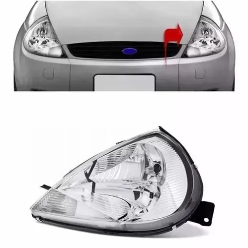 Farol Cristal Ford Ka 2001 02 2003 04 05 2006 2007 Esquerdo