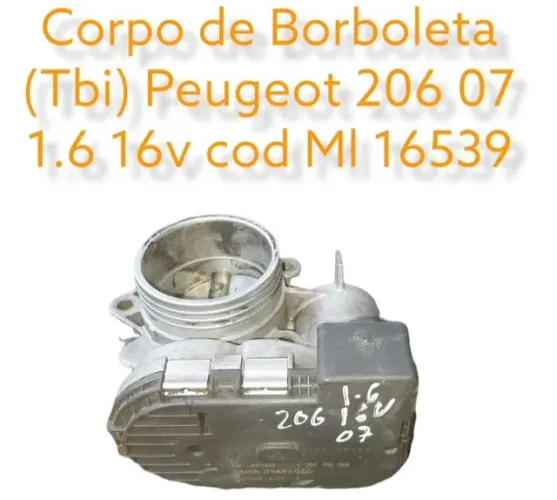Tbi corpo de borboleta Peugeot 206 1.6 16v