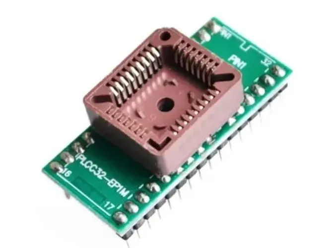 Adaptador Plcc32 Dip32 Ou Plcc32 Dip28 Plcc Tl866cs Arduino Automação Robotica COD-AM363