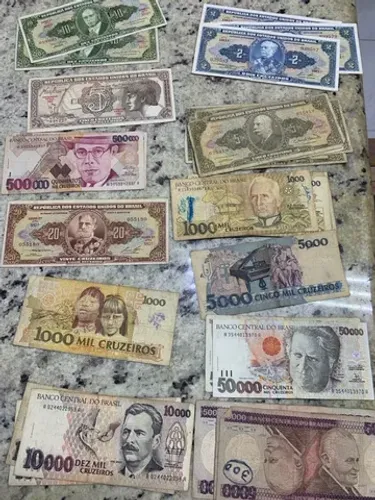 Cédulas Nacionais antigas total 30 cédulas
