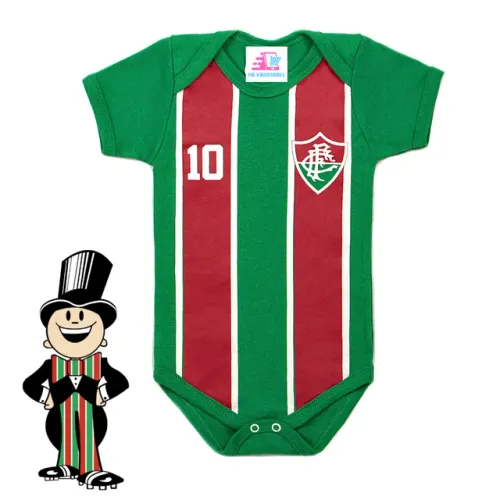 Body temático Fluminense - Body para Bebê Mesversario 