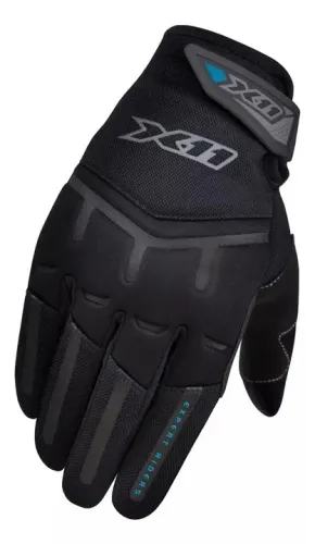 Luva X11 Fit X Feminina Preta Motociclista