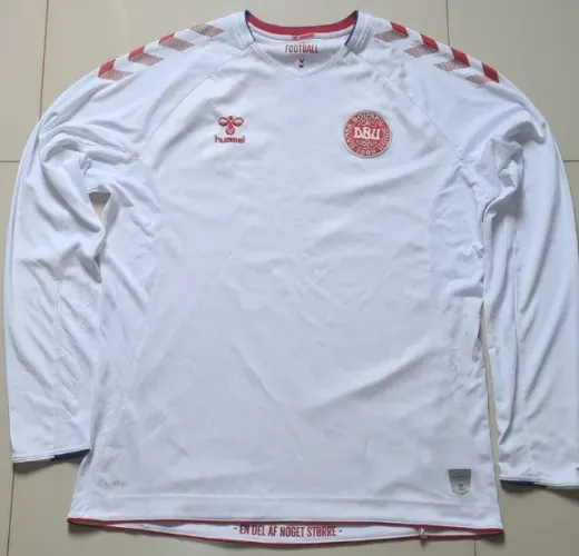 Camisa Dinamarca Hummel Manga Longa Branca