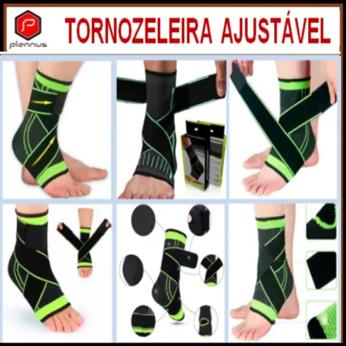 Tornozeleira (Unidade) Esportiva Ajustável Futebol Fitness Treino (z228) 