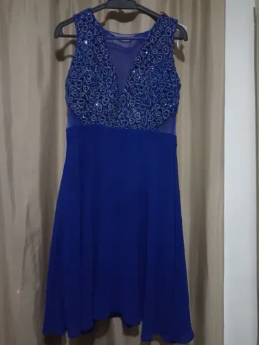 Vestido azul festa