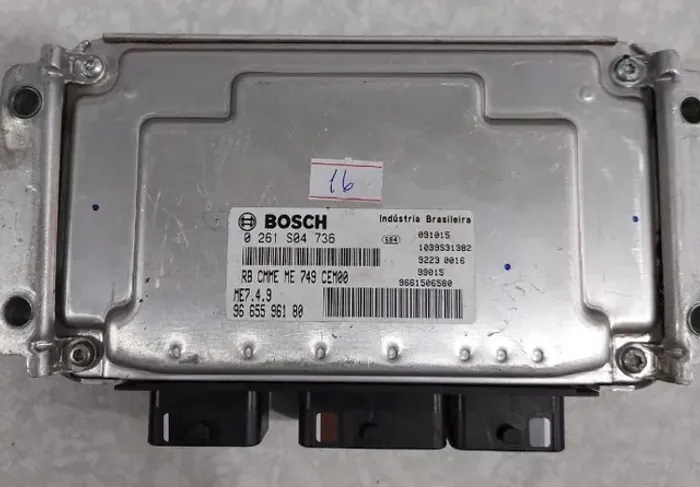 Módulo De Injeção Bosch 0 261 S04 740 Me 7.4.9    Peugeot 207 1.6 Flex