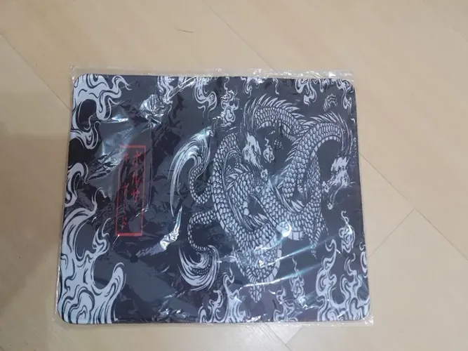 MousePad Gamer 30x25cm | Lacrado | Dragão Branco