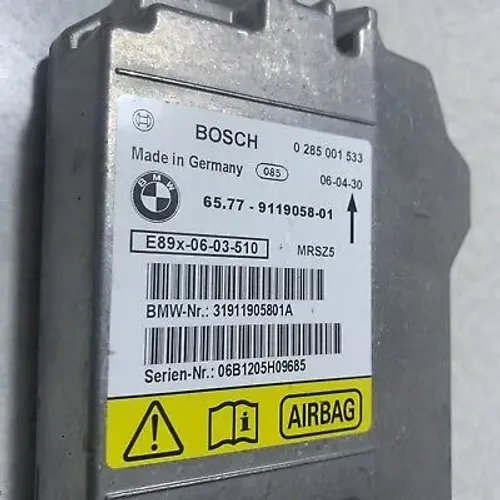 Módulo Airbag BMW E80 65.77-9119058-01 Bosch 0 285 001 533