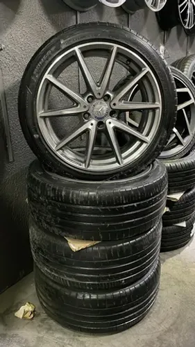 RODA 18 ORIGINAL MERCEDES CLA250 AMG COM PNEUS ORIGINAIS 225/45 RUNFLAT DUNLOP