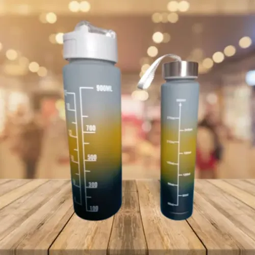 Kit Garrafa de Agua 2 em 1 de 900ml - 500ml
