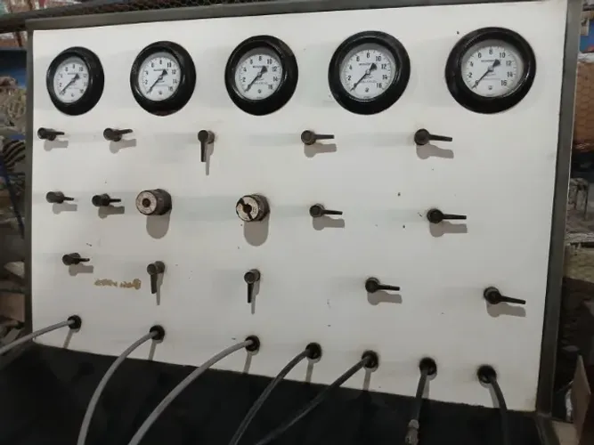 Bancada de teste pneumática, válvulas, freios. 