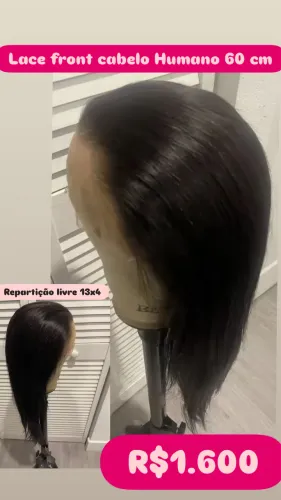 LACE FRONT CABELO HUMANO 60 cm 