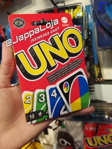 UNO, Jogo de Cartas Gigante, Para Crianças, Adultos & Noite de Jogos, Mattel