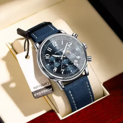 Relógio Militar Poedagar Luxo Masculino Pulseira Nailon