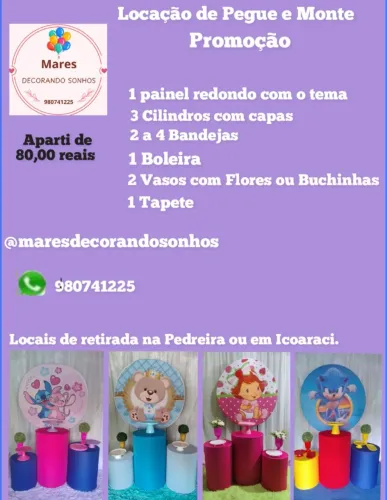 Promoção kit pegue e monte apatir de 80,00 reais