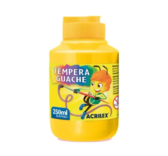 Tinta Guache Tempera Acrilex Amarelo Ouro